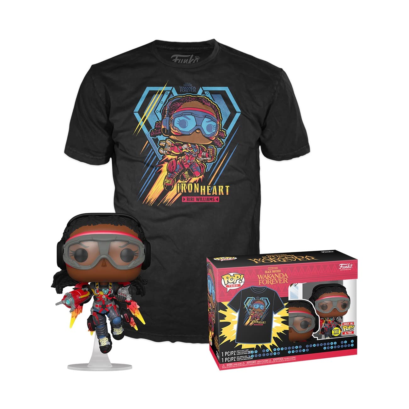 Funko Pop! & Tee: Marvel - Black Panther: Wakanda Forever - Ironheart Mk1 - Xs