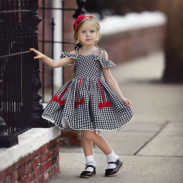 Ibtom Castle Little Girls Christmas Costume Mommy And Me Christmas Matching Outfit Strapless Plaid Dress With Velvet Cape Set Ki