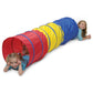 Pacific Play Tents Kids Find Me Multi Color 6 Foot Crawl Tunnel - Red, Yellow & Blue, 6L x 19T