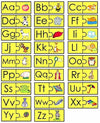 Alphabet Puzzle Matching Felt Figures for Flannel Board ABC