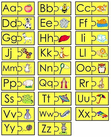 Alphabet Puzzle Matching Felt Figures for Flannel Board ABC