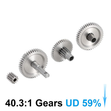INJORA 15g Stainless Steel 40.3:1 Low Range Transmission Gear Set for TRX4M 1/18 RC Crawler Car Upgrade
