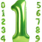 Number Balloon 1 Balloon 40 Inch Light Green Wild One Giant Balloons, Baby Girl Boy 1St Dinosaur Birthday Decorations, 1 10 11 1