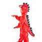 Dearsun Child'S T-Rex Dinosaur Costume Dinosaur Costume For Kids Fancy Dress Costume Hooded Romper Jumpsuit (Xs/90, Red)