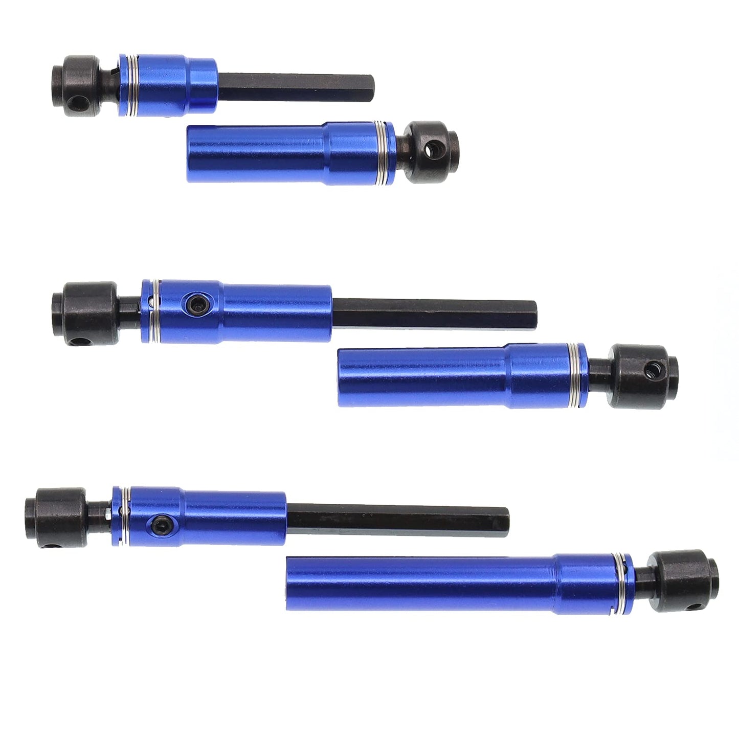 Treehobby 3PCS Aluminum Alloy Drive Shaft with Hardened Steel Joints (Front & Center & Rear) CVD Compatible with traxxas TRX-6 G