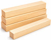 12 Inch Wood For Carving, 4 Pcs Unfinished Craft Cubes, Rectangular Wooden Blocks For Diy Carving, Large Unfinished Whittling Wo