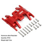 INJORA RC Skid Plate for Axial SCX24 Bronco Gladiator Deadbolt C10 Upgrades Parts 1/24 RC Crawler(Red)