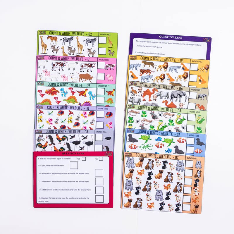 Monkey Minds//Math Activity  I Spy Counting  Wildlife//Early Educational Toy And Learning Activity//Concept Of Numbers, Counti