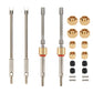 RCAWD SCX24 Lengthen CVD Drive Shaft +7mm & Wheel hex hub Set for Axial 1/24 SCX24 Driveshaft Upgrade Parts
