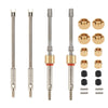 RCAWD SCX24 Lengthen CVD Drive Shaft +7mm & Wheel hex hub Set for Axial 1/24 SCX24 Driveshaft Upgrade Parts