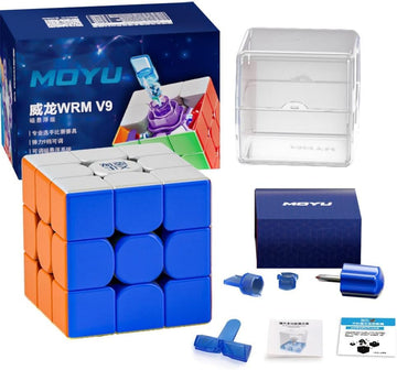 Hawkister Moyu Wrm V9 Maglev 3X3 Stickerless Speed Cube, Moyu Weilong Wr M V9 Magnetic & Maglev Professional Flagship 3X3X3 Cube