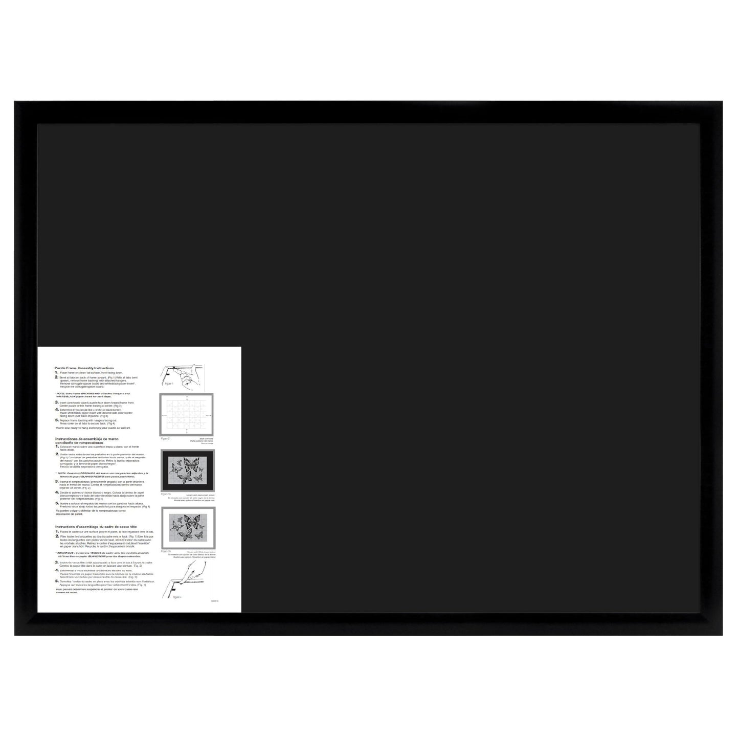 MCS Puzzle Frame, Black, 20 x 27 in or Smaller, Model 65744, Paper Material