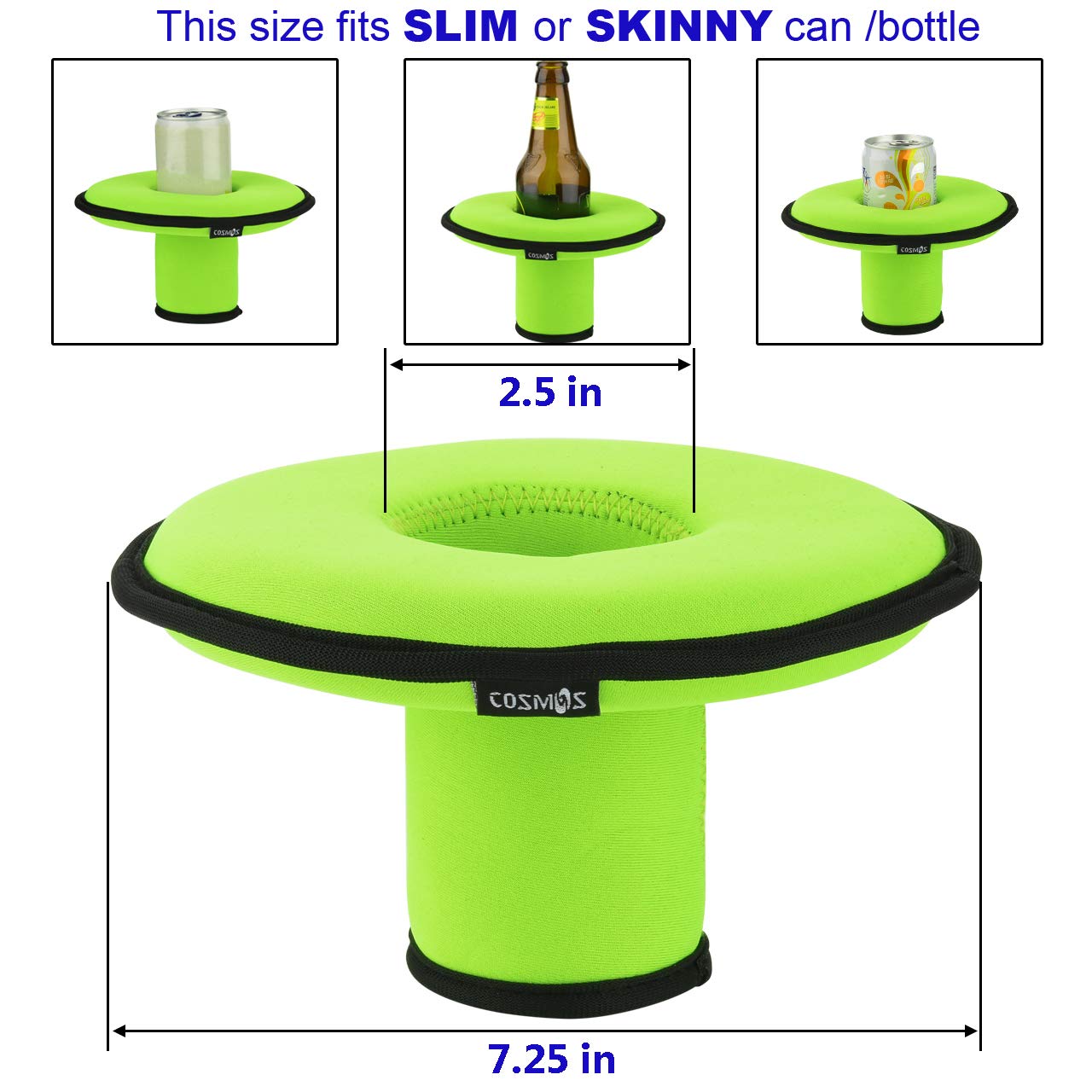 Cm Neoprene Floating Drink Holder Floating Coaster Pool Drink Holder Beverage Float Cup Holder For Pool Party Hot Tub Outdoor Wa