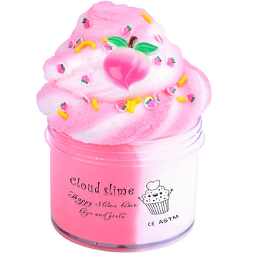 Pink Cloud Slime, With Cute Slime Charms, Super Soft And Non-Sticky, Diy Slime Kit For Girls, Party Favors, Gift And Birthday, S