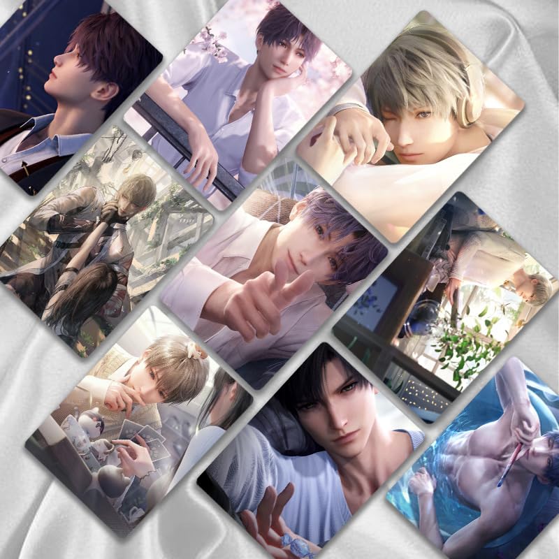 Love And Deepspace Lian Yu Shen Kong Sylus Qin Che Lomo Cards Anime Game Card Cosplay 57X86Mm Card Merch 50Pcs (Love&Deepspace)