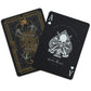 GENT SUPPLY CO. Gents of Fortune Playing Cards - Black Flag Edition, Waterproof, Black PVC Plastic, Multi-Color (Gold, Silver, White, Red)