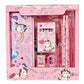 Cartoon Printed Stationery Gift Set For Kids Stationary Kit Pencil Pouch Pencil Case For Girls Geometry Box With Notepad, Pencil
