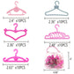 Highfun 50Pcs Doll Hangers For Barbie Hangers For Doll Clothes 1 Pink Lovely Box Storage Doll Hangers For 11.5 Inch Dolls