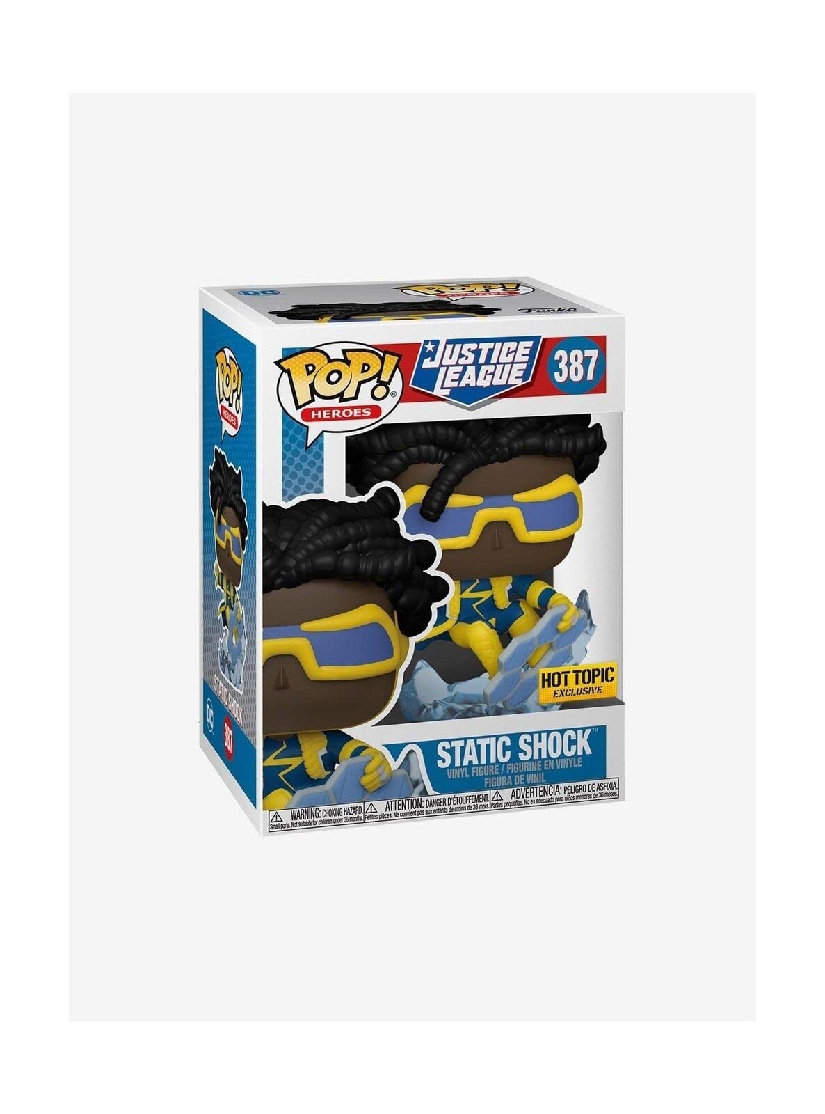 Funko Pop! Heroes Static Shock Vinyl Figure - Hot Topic Exclusive, Black, Model FUN55080