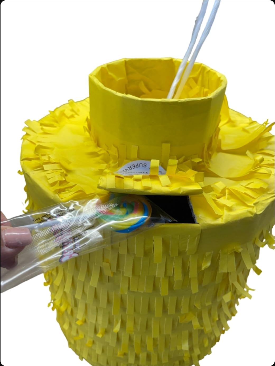 Apinata4U 14' Building Block Themed Party Pinata - Vibrant Yellow Brick Design For A Fun-Filled Celebration!