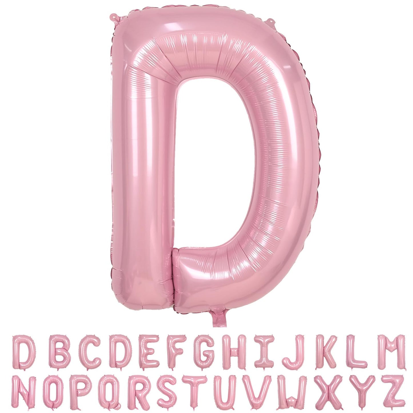 40 Inch Pink Letter Balloons, Large D Letter Balloons Foil Helium Balloon, Foil Big Single Alphabet D Balloon, Pink Letters for 