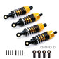 Aluminum Oil Filled RC Shock Absorber 55mm for Tamiya Tt-01 Mf-01x 1/10 RC Car Upgrade Part 4 pcs/set(Yellow)
