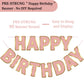 Litaus, Rose Gold Happy Birthday Banner - Pre-Strung, 9 Ft, No Diy | Birthday Decorations | Happy Birthday Sign For Birthday Dec