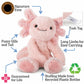 Vermont Teddy Bear Axolotl Plush - Axolotl Stuffed Animal, Pink, 15'
