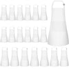 NACHLYNN 20 Pieces Adjustable Kids Apron With 2 Pockets for Painting, Cooking, Baking, Crafts Activity (White)