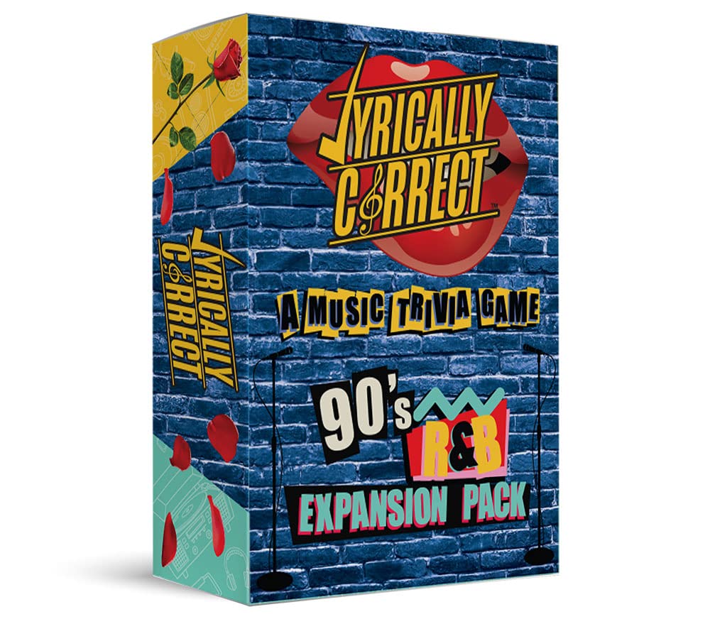 Lyrically Correct Music Trivia Card Game | Multi-Generational Family Gatherings  mature-themed Game Night and Fun Trivia (90's Expansion Pack)