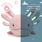 Niuniu Daddy 20 Inch Pink Axolotl Plush Toy - Glow-in-the-Dark Stuffed Animal for Kids, Soft Polyester & PP Cotton, Medium Size