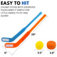 Kids Floor Hockey Stick Bulk Set - 29'' Youth Indoor Toys Sports Starter Set With Large Plastic Pucks And Balls For Toddlers, Ch
