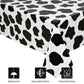 2 Pcs Cow Print Tablecloth Cow Plastic Table Cover 87 x 51 Inches Farm Animal Party Tablecovers for Cow Theme Birthday Party Sup