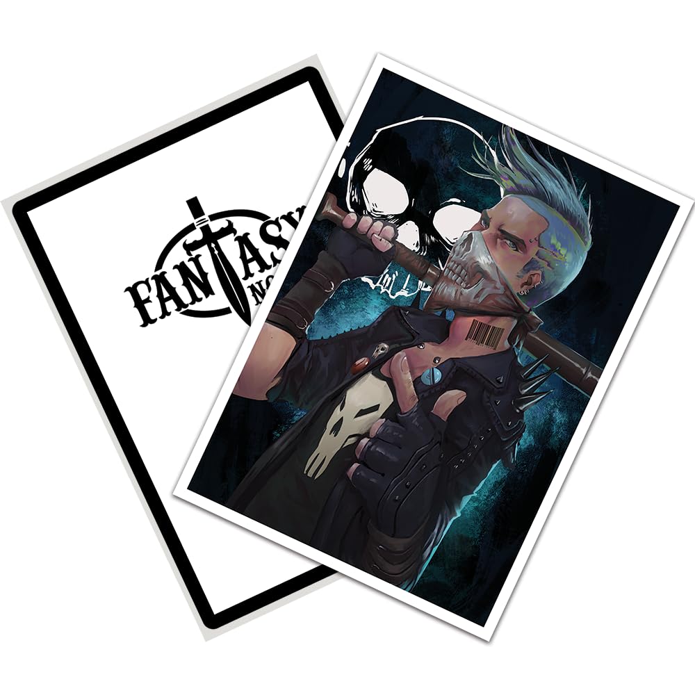 Fantasy North - Sid Wilde - Skull Gang Member - 100 Smooth Matte Tcg Trading Card Sleeves - Fits Magic Mtg Commander Pokemon And