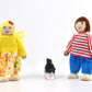 Jzszera Wooden Dollhouse People, 2-4 Inches Doll House Dolls Family With 2 Pets (Dog And Cat)