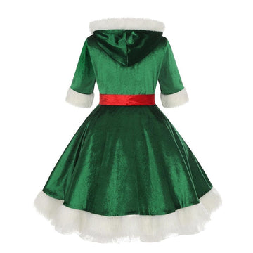 Lmyove Elf Dress Christmas Costume For Girls, Elfs Costumes Xmas Gift For Kids