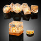DNDND Taco D&D Dice Set - 7PCS Resin Dice with Velvet Bag for Tabletop Games