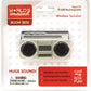 KKTS Worlds Smallest Boom Box, White Plastic Mini Speaker, Small Size, Portable Design