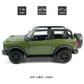 2-Door Convertible Bronco Badlands Model Car 1/36 Scale Diecast Toy Cars Metal Alloy Childrens Vehicles, Pull Back Doors Open, B