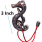 GINFH Cast Metal Brain Teaser Puzzle - Seahorse & Rope, Zinc Construction, Intellectual Toy for Exploration and Thinking
