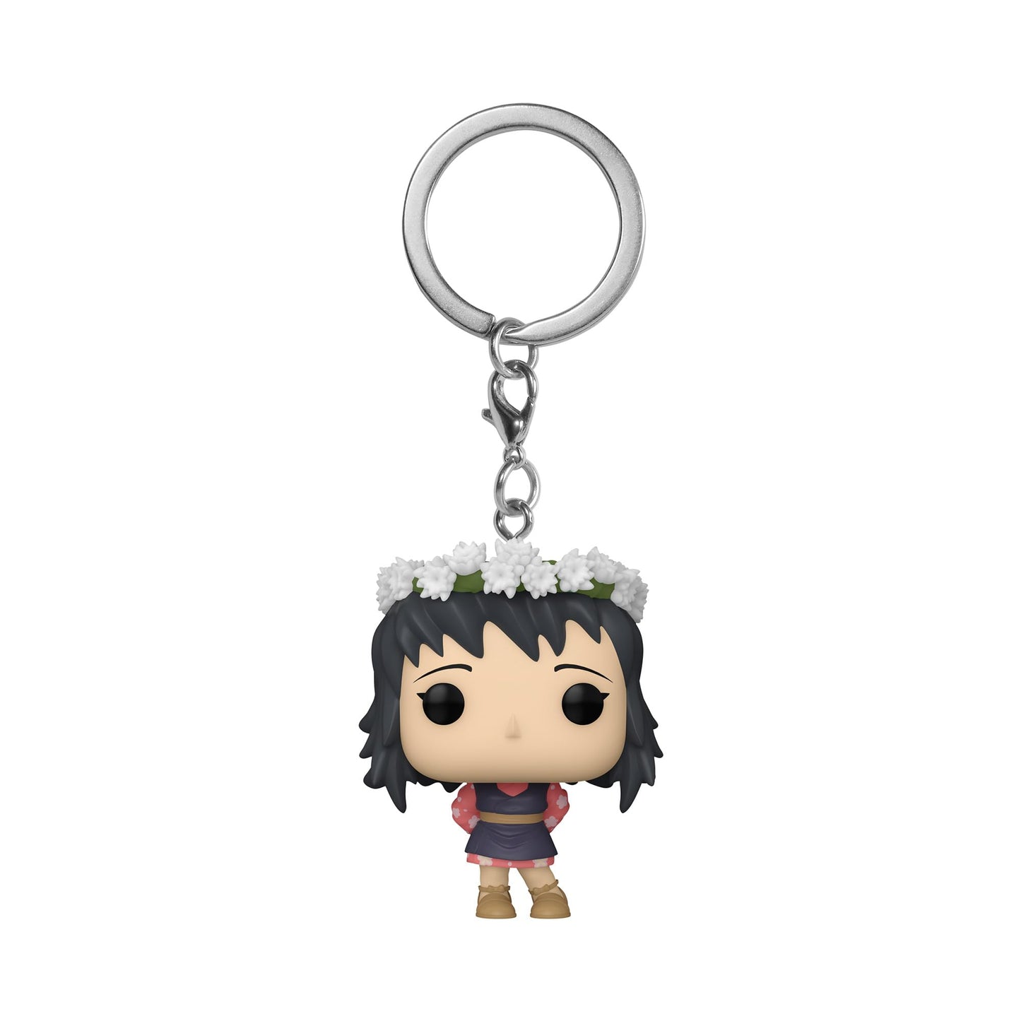Funko Pop! Keychain: Demon Slayer - Makomo - (Flower Headdress) Novelty Keyring - Collectable Mini Figure - Stocking Filler - Gi