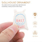 6pcs Mini Flour Cloth Bag Toy House Ornament Decorations Dollhouse Miniature Salt Miniature Flour Bag Dollhouse Dollhouse Sugar Packet White