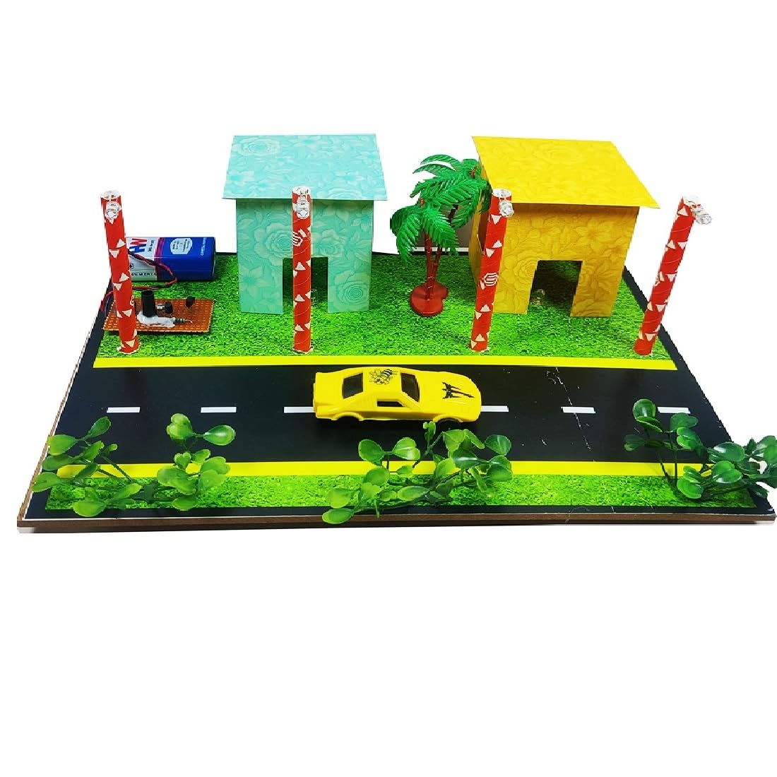 Street Light Model Science Project Kit With Miniature Building  Smart City & Electrical Working Model For School