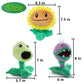 Jhesao 3 Pcs Pvz Plush Zombies Plants Sets Toy Peashooter, 1 2 Stuffed Soft Chomper Doll, Sunflower Pvz Figure Doll New