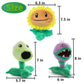 Jhesao 3 Pcs Pvz Plush Zombies Plants Sets Toy Peashooter, 1 2 Stuffed Soft Chomper Doll, Sunflower Pvz Figure Doll New