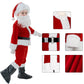 Nsddm Boys Santa Costume Christmas Costumes Santa Claus Cosplay Party Suit For Boy Kids Children 9Pcs (Small), Red