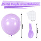 Bezente Pastel Purple Latex Party Balloons - 100 Pack 12 Inch Round Helium Lavender Light Purple Lilac Balloons For Wedding Baby