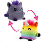 Teeturtle | Plushmates | Horse + Unicorn | Rainbow + Gray | Happy + Angry | The Reversible Plush That Hold Hands!