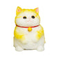 Taba Giant Cat Squishy for Kids Adults, Big Furry Cat Squishy Toys for Stress Relief, Super Soft Squeeze Fidget Toy (Golden Shad