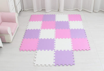 Meiqicool Kid'S Puzzle Exercise Play Mat With Eva Foam Interlocking Tiles 010311